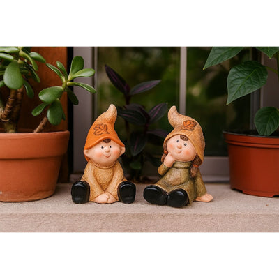 Herbstkinder sitzend