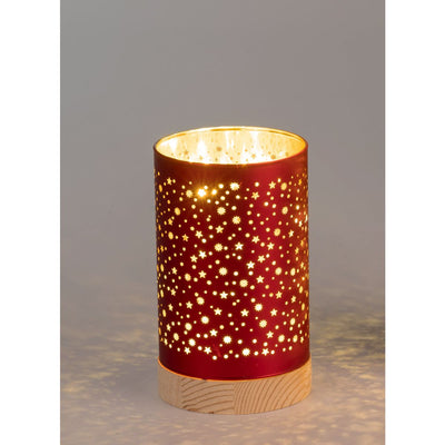 Dekolicht mit Sterne Rot