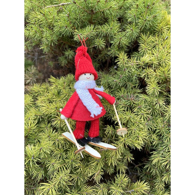Christbaumanhänger Skifahrer
