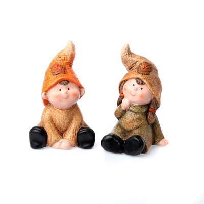 Herbstkinder sitzend