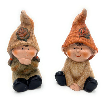 Herbstkinder sitzend