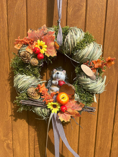 Türkranz mit Igel Ø 28 cm - Engel-Igor