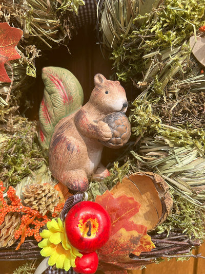 Türkranz mit Eichhörnchen Ø 28 cm - Engel-Igor