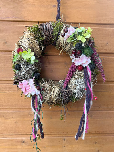 Türkranz mit Rosen und Beeren Ø 28 cm