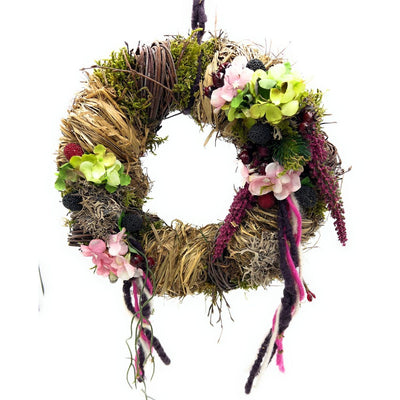 Türkranz mit Rosen und Beeren Ø 28 cm