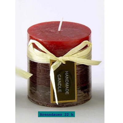 Stumpen Kerze 7 cm hoch - Blending Colors Bordo-Mix - Engel-Igor