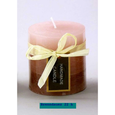 Stumpen Kerze 7 cm hoch - Blending Colors Altrosa-Mix - Engel-Igor