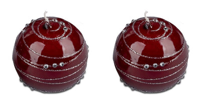 Ø 6 cm Echtwachskerze Kugelkerze Spirale