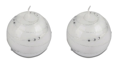 Ø 6 cm Echtwachskerze Kugelkerze Spirale