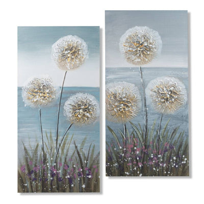 Wandbild "Pusteblumen" im 2er Set 30x60cm