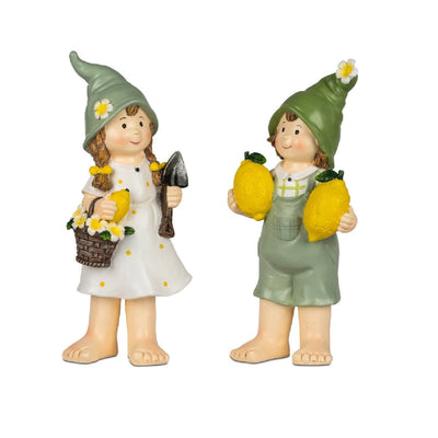 Sommerkinder stehend mit Zitrone