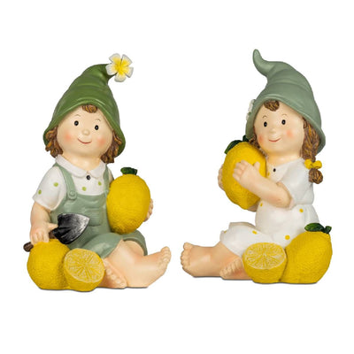 Sommerkinder sitzend Zitrone