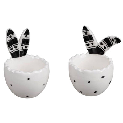 Eierbecher in verschiedenen Farben und Formen im 2er Set