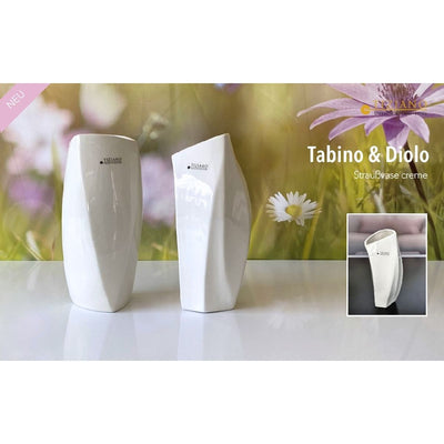 Straußvase Diolo  creme - weiß