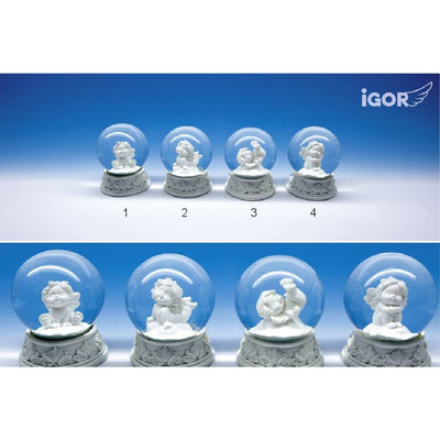 Engel Igor in Schneekugel