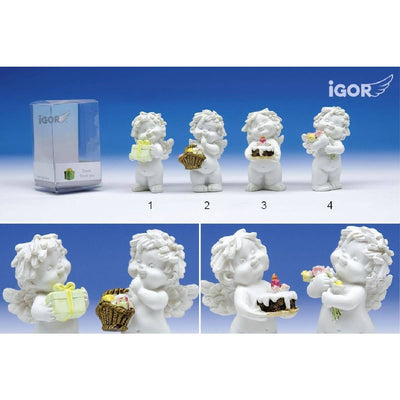 Engel Igor mit Geschenkbotschaft