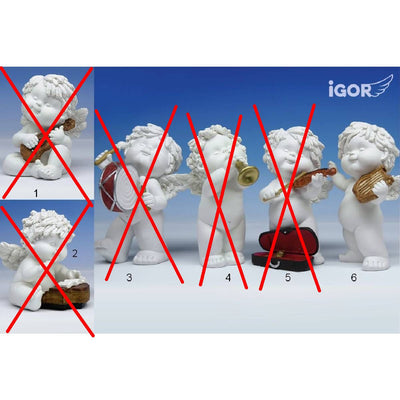 Musikengel Igor stehend oder sitzend Größe M - Engel-Igor