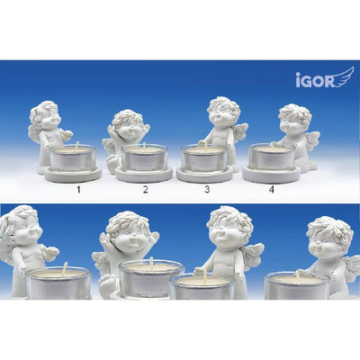 Engel Igor mit Teelicht - Glas