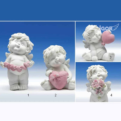 Liebesengel Igor weiss/rose groß - Engel-Igor