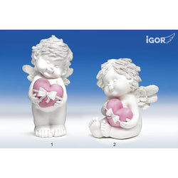 Glücksbringer Engel Igor mit Geschenkherz