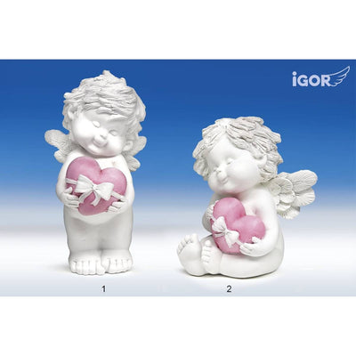 Glücksbringer Engel Igor mit Geschenkherz