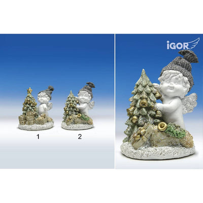 Engel Igor mit Christbaum