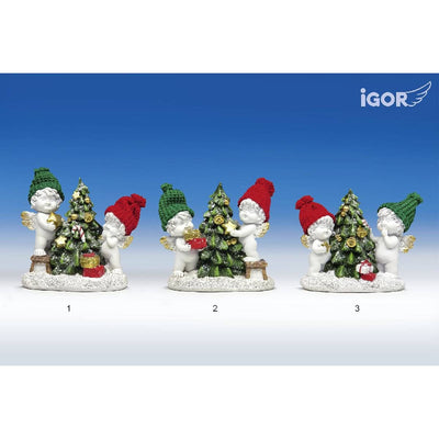 Engel Olga und Igor am Weihnachtsbaum