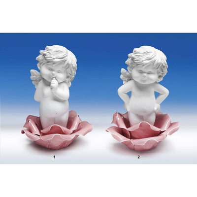 Engel Igor in Porzellan Blume