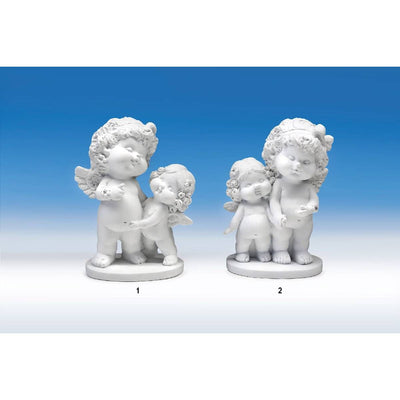 Engel Olga stehend mit Mädchen