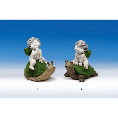 Engel Igor sitzend auf Tier