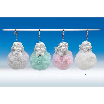 Engel Igor Schlüsselanhänger mit Bommel