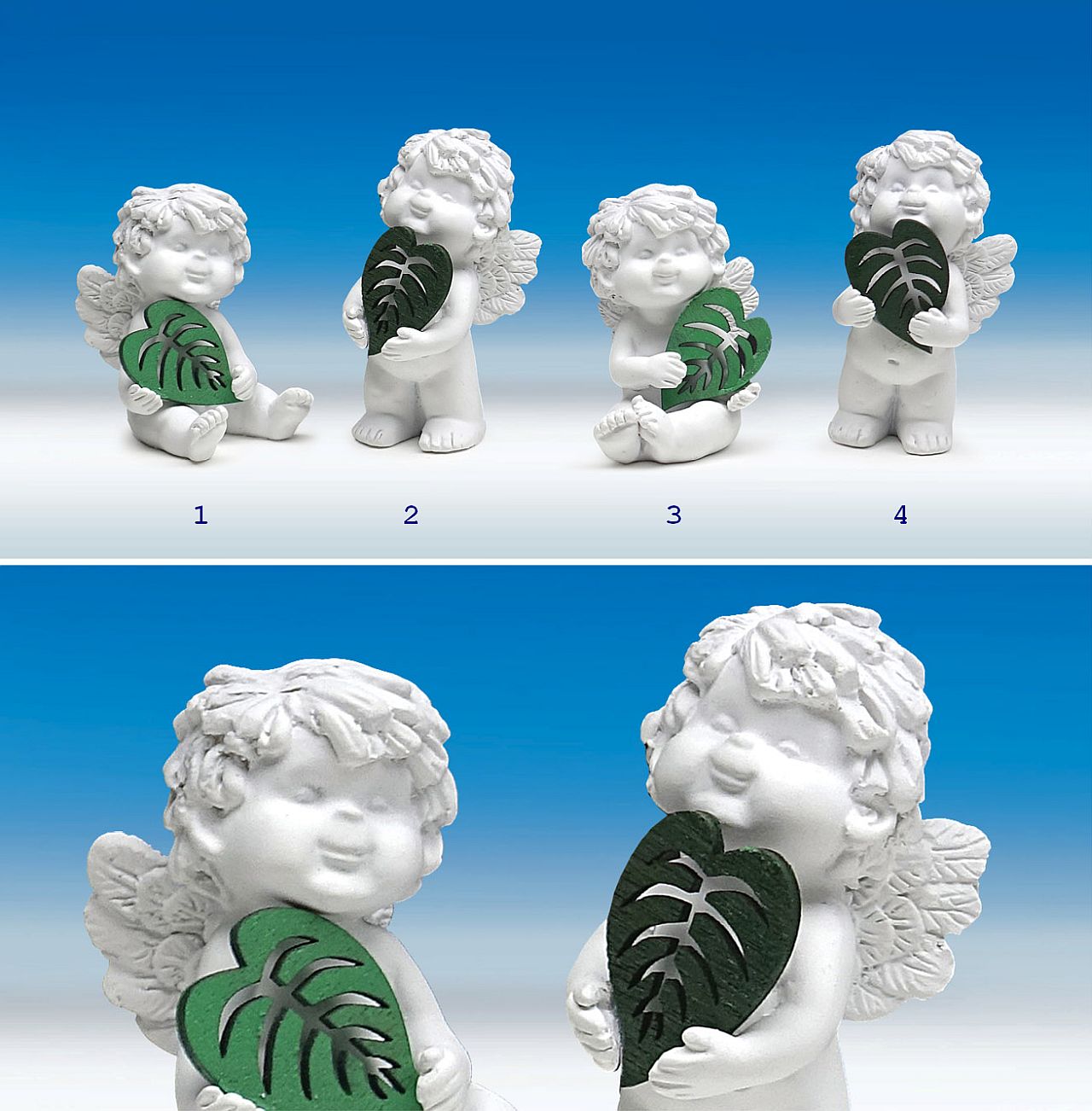 Engel Igor mit Laubblatt - Engel-Igor