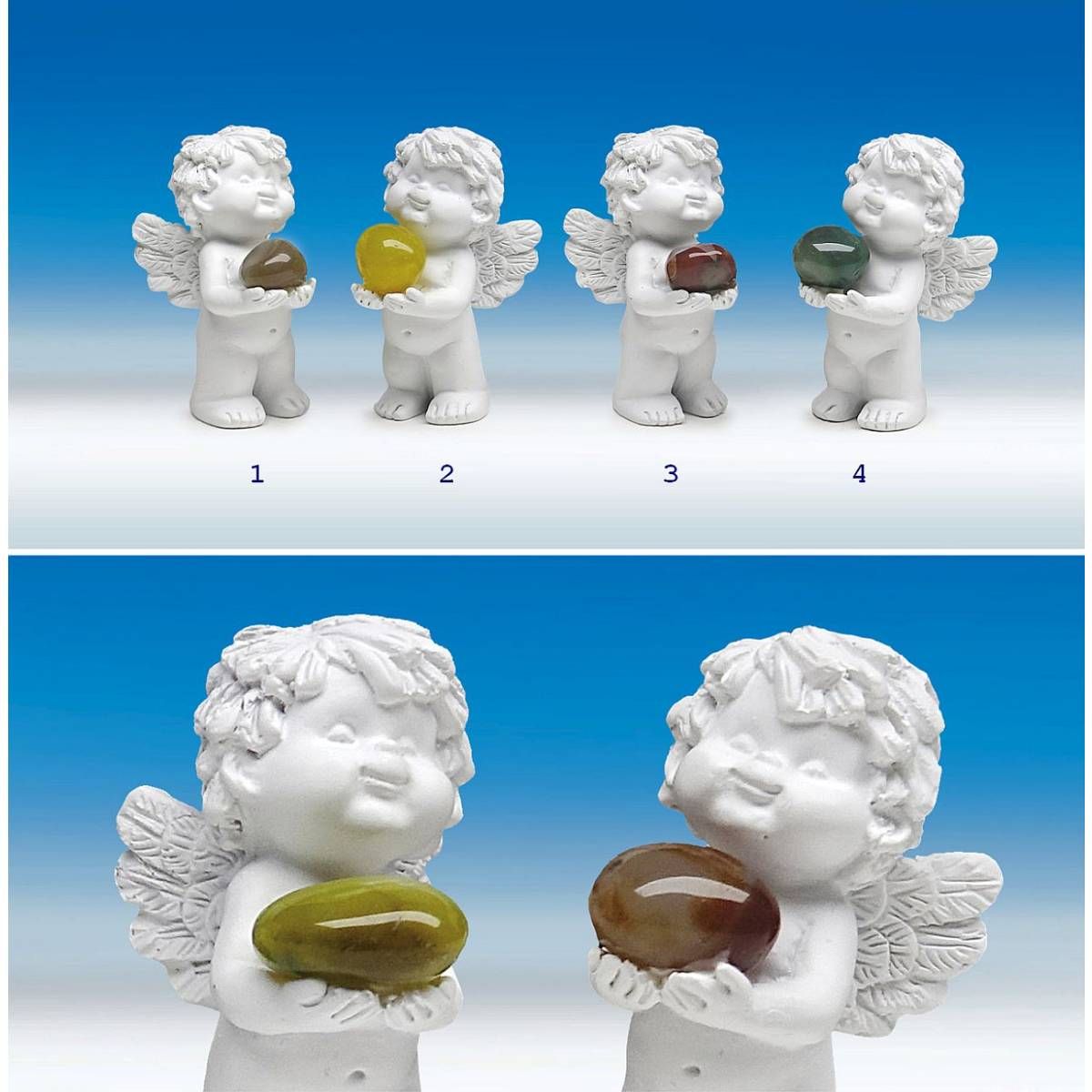 Engel Igor mit Yuhua - Naturstein