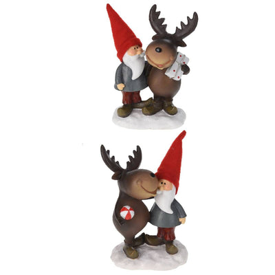 Wichtel und Rentier 13 cm 2er Set