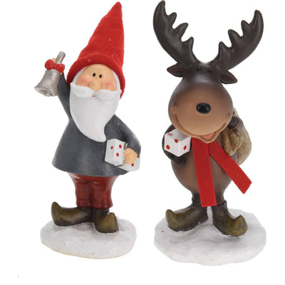 Wichtel und Rentier 18 cm 2er Set