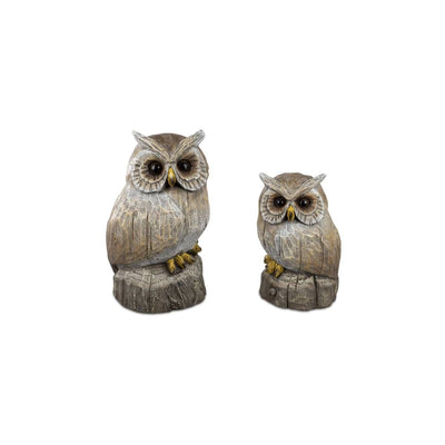 Eulen in Holzoptik