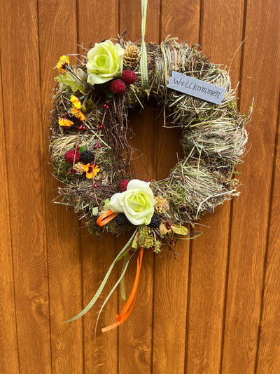 Türkranz mit Rosen Ø 28 cm - Engel-Igor