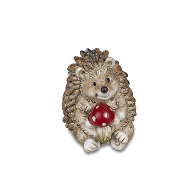 Dekofigur Igel mit Fliegenpilz
