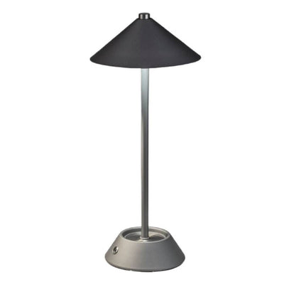 LED Tischleuchte grau