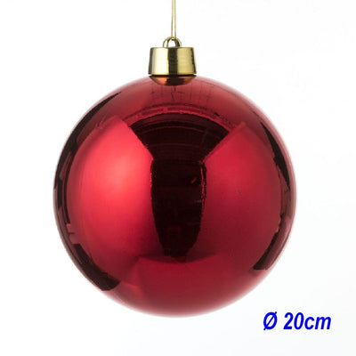 Weihnachtskugel Ø 20 cm Rot