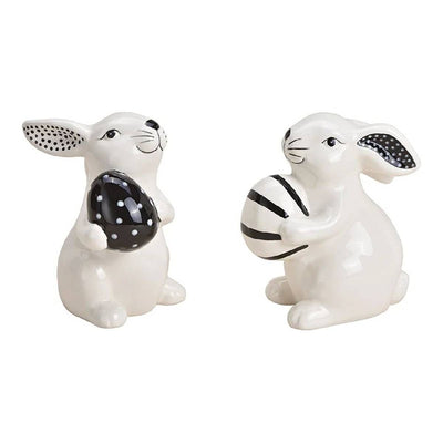 Hasenpaar Schwarz-weiß