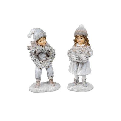 Figuren Winterkinder nostalgisch