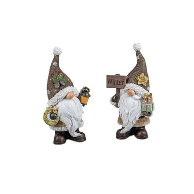 Winterzwerge in Antikfarben