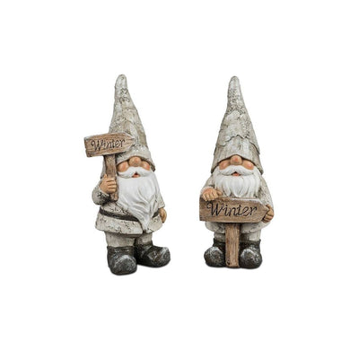 Winterzwerge in Holzoptik
