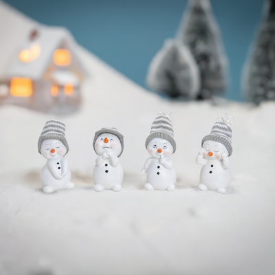 Schneemaenner im 4er Set